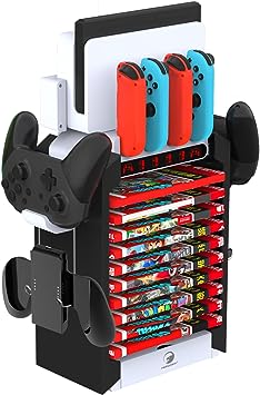 Photo 1 of Switch Organizer Station with Switch Controller Charger, Multifunctional Storage Stand for Nintendo Switch Dock. for Switch Controller Holder?Joy con Charging Dock and Switch OLED Console
