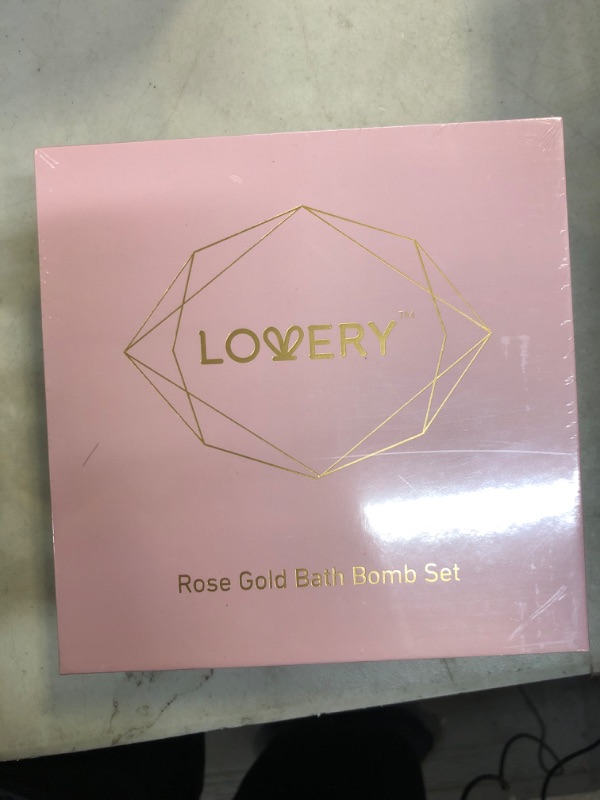 Photo 2 of Birthday Gifts 24K Rose Gold Bath Bombs Set, Deluxe Bath Bomb Gift Set, 9 Luxury Bath Bombs for Women & Men, Perfect for Bubble & Spa Bath, Natural Scents Vanilla Coconut, Lavender, Jasmine & More
