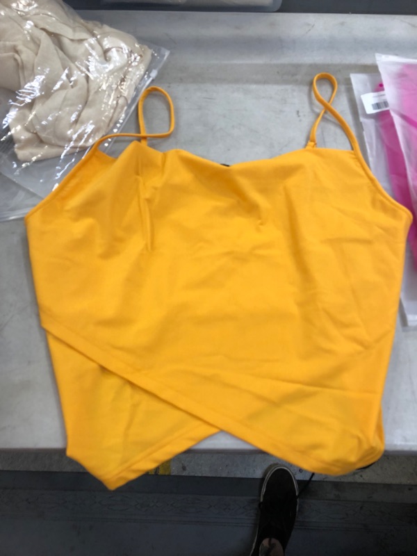 Photo 1 of cami tank top orange size med