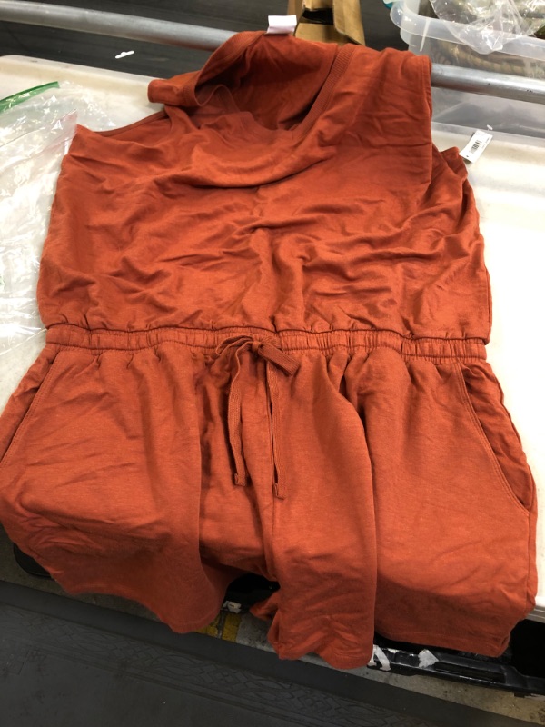 Photo 1 of amazon essentials burnt orange womens romper size xl