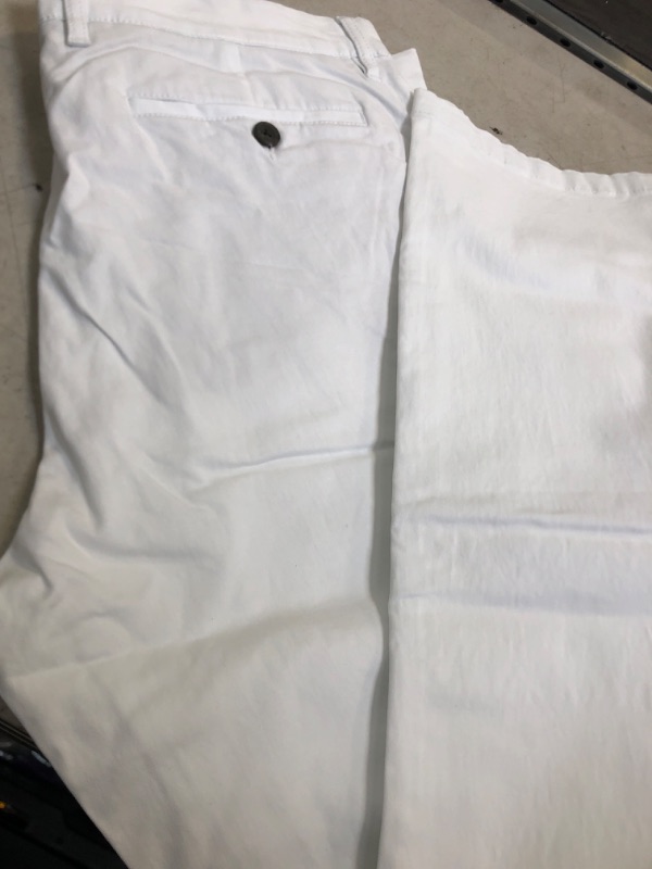 Photo 2 of Amazon Essentials Men's Skinny-Fit Washed Comfort Stretch Chino Pant (Previously Goodthreads) 36W x 31L White