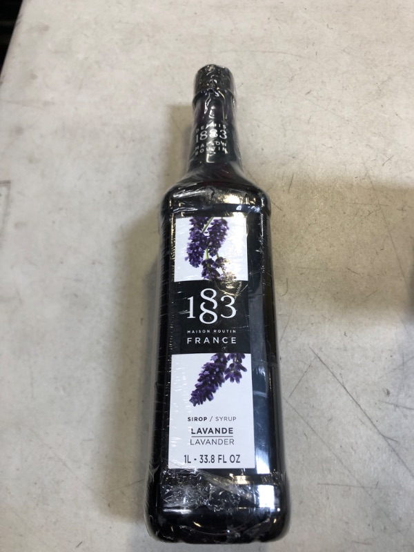 Photo 2 of 1883 Lavender Syrup - Flavored Syrup for Hot & Iced Beverages, Subtle Floral Flavor - Gluten-Free, Vegan, Non-GMO, Kosher, Preservative-Free, Made in France | Plastic Bottle 1 Liter (33.8 Fl Oz) 33.81 Fl Oz (Pack of 1)  BB 1/2025