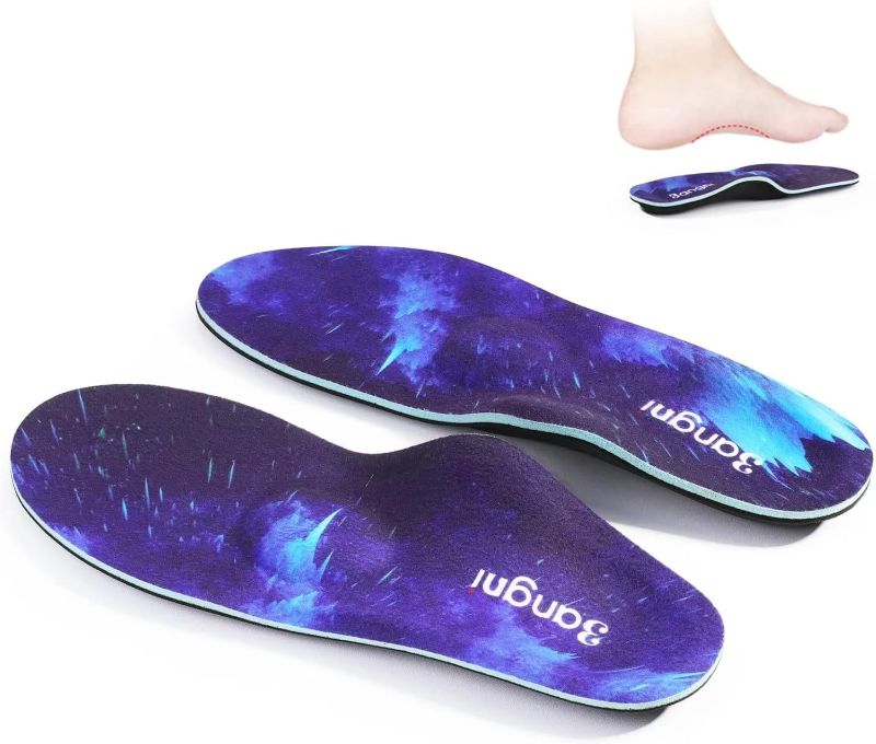 Photo 1 of 3ANGNI Arch Support Insole Orthotic Insoles for Flat Feet, Plantar Fasciitis, Foot Pain Relief, Metatarsalgia - Orthopedic Inserts for Valgus Pronation Low Arch Men Women