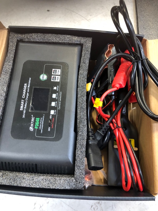 Photo 3 of HTRC 36 Volt Golf cart Charger 18-Amp Smart Charger, Car Battery Charger,Trickle Charger,36V,18-Amp and 48V,13-Amp,Lithium,LiFePO4,Lead-Acid AGM/Gel/SLA.Battery Charger, for EZGO TXT,Car, Boat.