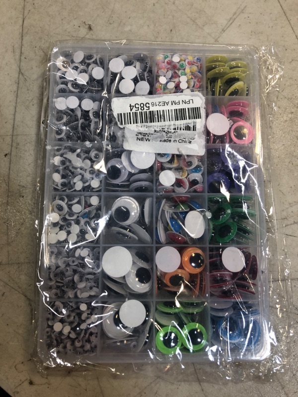 Photo 2 of 1680pcs Googly Wiggle Eyes Self Adhesive, for Craft Sticker Eyes Multi Colors and Sizes for DIY by ZZYI
