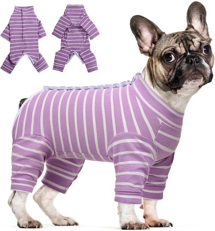 Photo 1 of  Recovery Suit for Dogs Cats After Surgery, Long Sleeve Dog Surgery Recovery Suit, Dog Onesie for Abdominal Wounds Skin Disease, Anti-Licking Pet Surgical Snugly Suit , SIZE XS 