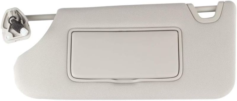 Photo 2 of  Gray Left Driver Side Sun Visor Compatible with Nissan Altima 2013 2014 2015 2016 2017 2018 with Mirror and Vanity Light Without Sunroof Replaces# 96401-3TA2A