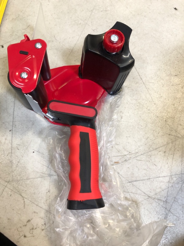 Photo 2 of  3 Inch Wide Packing Tape Dispenser Gun Seal Packing for Use Tape Dispenser Gun for Shipping, Moving, Carton and Box Sealing-Red