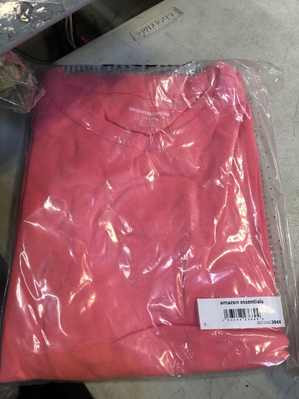 Photo 1 of Amazon Essentials Women's Poplin Sleep Tee and Pant Set, SIZE SMALL 