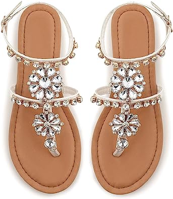 Photo 1 of  Sandals for Women Dressy Summer Rhinestone Sandals for Women. SIZE 5 