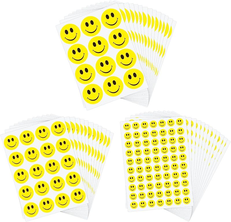 Photo 1 of 6120 pcs Happy Face Stickers for Kids Teachers Reward Smiley Face Stickers Small Classroom Stickers Bulk Stickers for Teachers Elementary School Teacher Created Resources