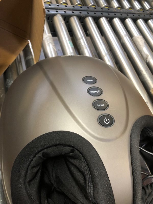 Photo 1 of Breo Foot Massager Machine with Heat, Shiatsu Deep Tissue Kneading, Rolling Massage for Relief, Fits Feet Up to Men Size 12 1 Count (Pack of 1)
