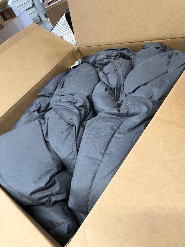 Photo 2 of Airluck Feather Down Comforter King Size Duvet Insert Hotel Fluffy Down Blanket Grey 106x90 inches Winter Warmth 70oz Soft Down Proof Cotton Poly Cover with Corner Tabs Gray King-Winter 106 X 90 INCH***************************