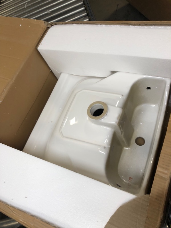 Photo 3 of AMASHEN Full Pedestal Bathroom Sink Traditional, One Faucet Hole White Cloakroom Ceramic Wash Basin (Pedestal ony)