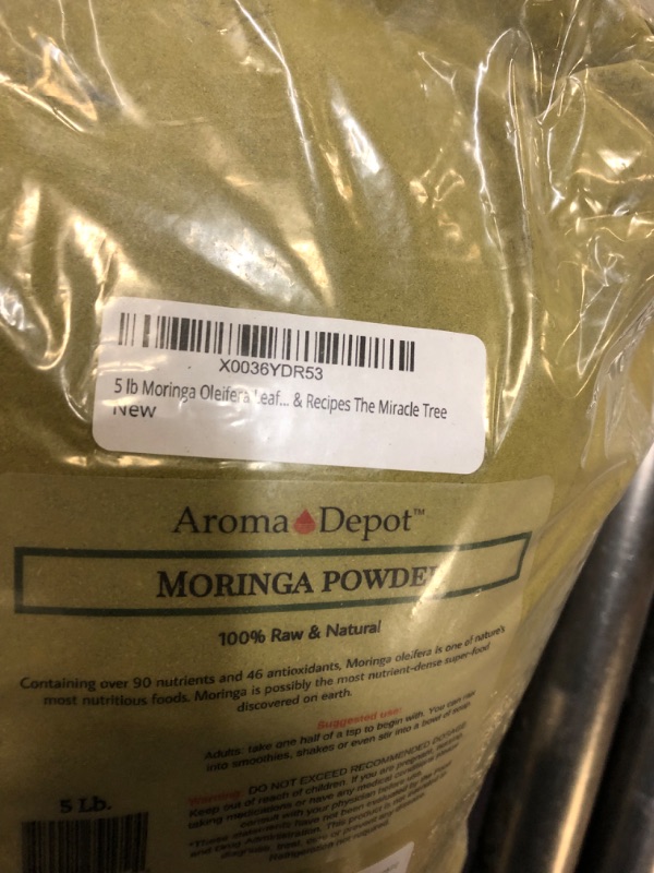 Photo 4 of 5lb Moringa Leaf Powder 100% Pure Natural oleifera Superfood Gluten Free 5 Libra

