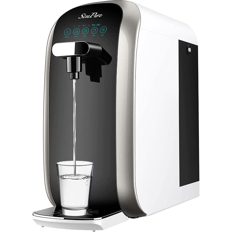 Photo 1 of SimPure Y7 UV Countertop Reverse Osmosis Water Filtration Purification System, 4 Stage RO Water Filter, Bottleless Water Dispenser, 5: 1 Pure to Drain (No Installation Required)
