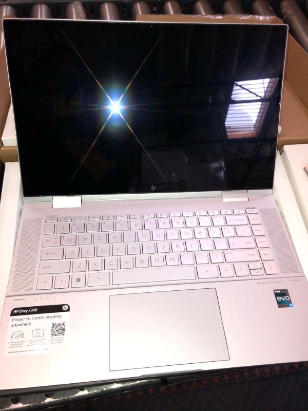 Photo 4 of HP Envy x360 2-in-1 Laptop, 15.6" Full HD Touchscreen, 10th Gen Intel Core i7 Processor, 12GB Memory, 512GB PCIe NVMe SSD, Wi-Fi, HDMI, Backlit Keyboard, Windows 10 Home, Silver (i7-1065G7 Processor)
