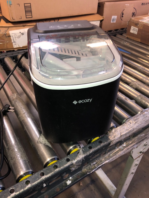 Photo 2 of ecozy Portable Ice Maker Countertop, 9 Cubes Ready in 6 Mins, 26 lbs in 24 Hours, Self-Cleaning Ice Maker Machine with Ice Bags/Standing Ice Scoop/Ice...
