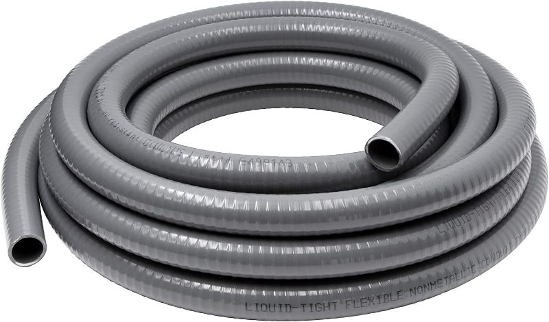 Photo 1 of Maxxima 1 1/2 in x 25 ft. Flexible PVC Non Metallic Liquid Tight Electrical Conduit 25 Foot Roll
