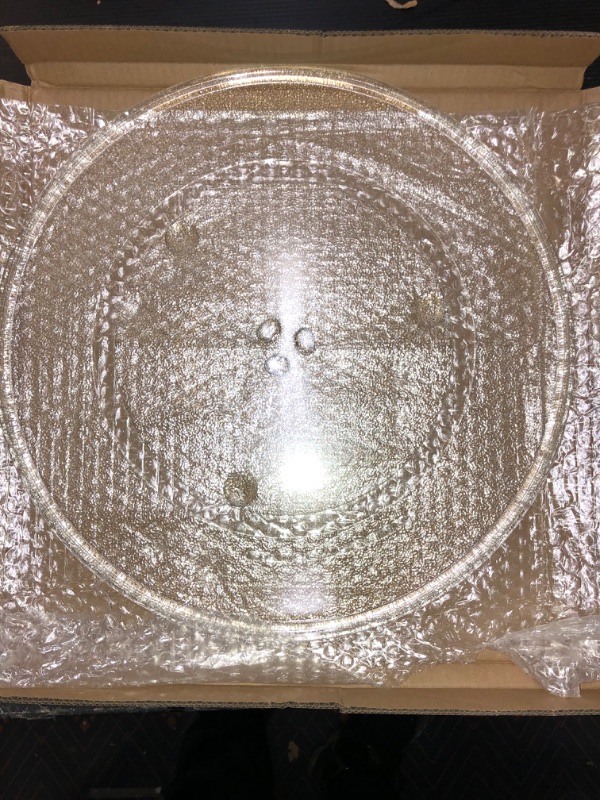 Photo 2 of 16.5’’ Panasonic Compatible Microwave Glass Plate/Microwave Glass Turntable Plate Replacement - Equivalent to Panasonic Part Number F06014M00AP
