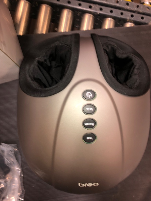Photo 1 of Breo Foot Massager Machine with Heat, Shiatsu Deep Tissue Kneading, Rolling Massage for Relax, Fits Feet Up to Men Size 12
