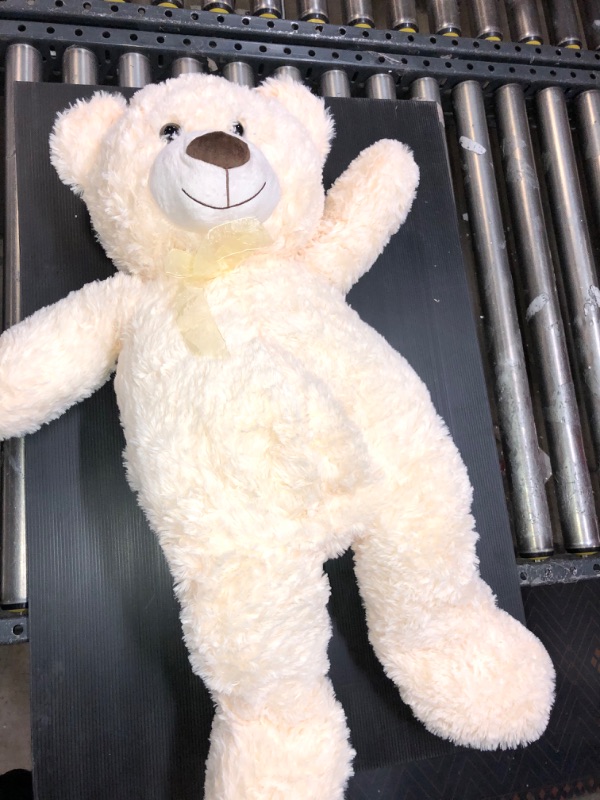 Photo 2 of DOLDOA Giant Teddy Bear Soft Stuffed Animals Plush Big Bear Toy for Kids, Girlfriend 35.4 inch(Beige)