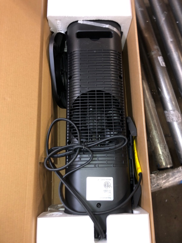 Photo 2 of 24" Space Heater, Voweek 1500W PTC Fast Heating Ceramic Heater for Office, Large Room, Indoor Use, Bedroom, Electric Heater with Thermostat, Remote, 3 Modes, ETL Certified, 12H Timer, 90° Oscillating
