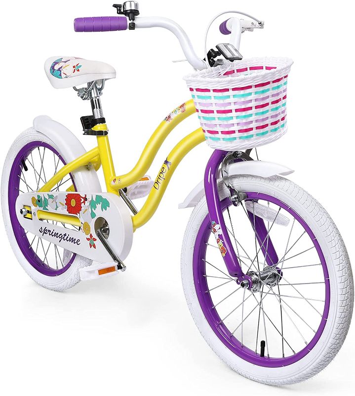 Photo 1 of Dripex Kids Bike for Girls with Basket, Girls Bike Kids Bicycles 14 16 18 Inch for Girls Ages 3-9
