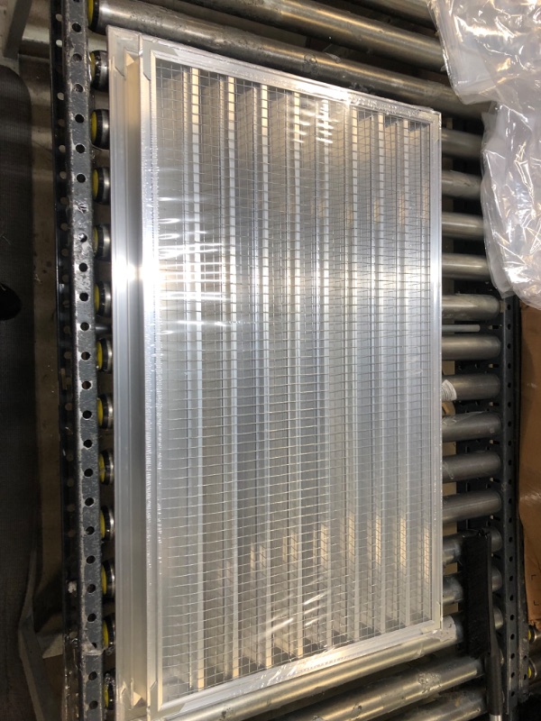 Photo 1 of 32"w X 24"h Aluminum Exterior Vent for Walls & Crawlspace - Rain & Waterproof Air Vent with Screen Mesh - HVAC Grille - Aluminum [Outer Dimensions 33.5”w x 25.5”h] 32 x 24 Anodized Aluminum