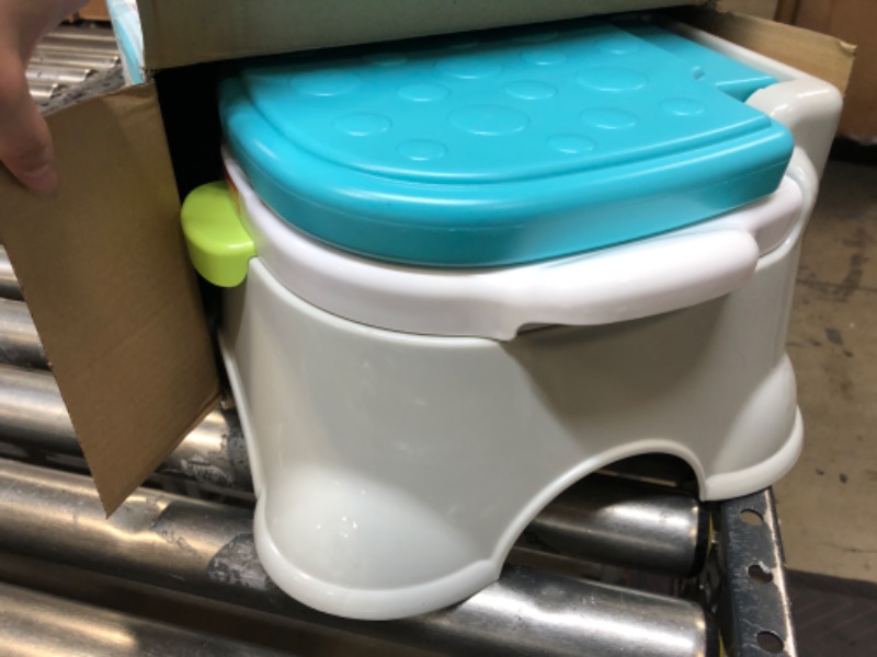 Photo 1 of Fisher-Price Royal Stepstool Potty, Blue Closed Box 1 Count (Pack of 1)