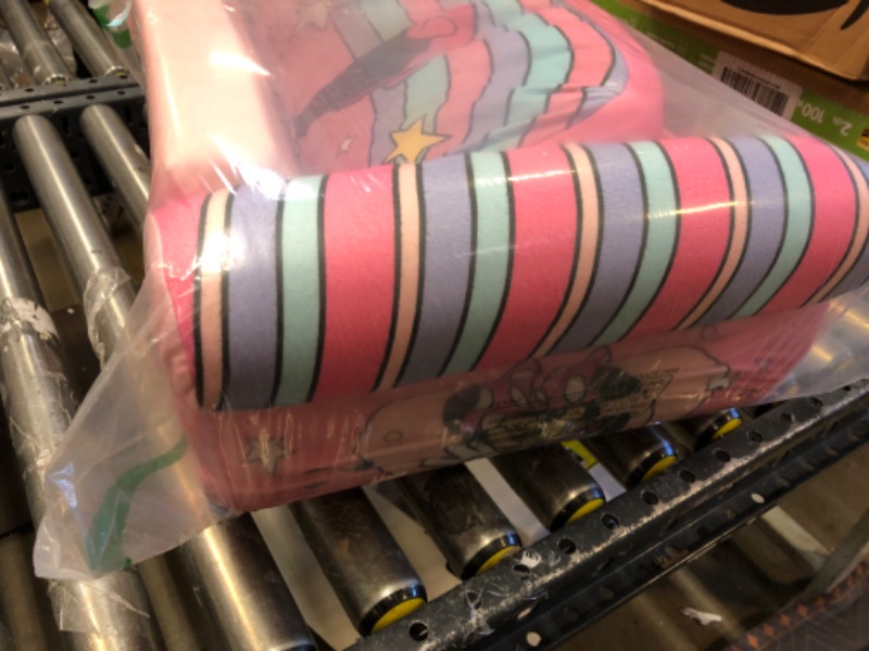 Photo 1 of Marshmallow Furniture, Minnie Mouse 3-in-1 Slumber Sofa, Foam Toddler Nap Mat with Attached Blanket
