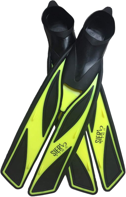 Photo 1 of SIER FINS | Soft Silicone Full-Foot with Efficient Thrust Swim Fins | Secured Tight Fitting Fins Without Any Weak Back Straps SIZE XL MEN 10.5 - 11.5
