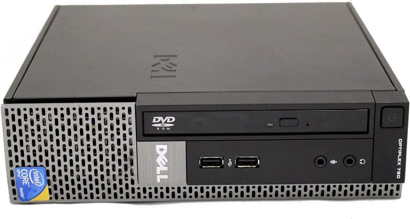 Photo 1 of 
Dell OptiPlex 780 USFF Desktop Intel Core 2 Duo 3.0 GHz 4 GB RAM 250 GB HD DVD Win Pro 32-Bit