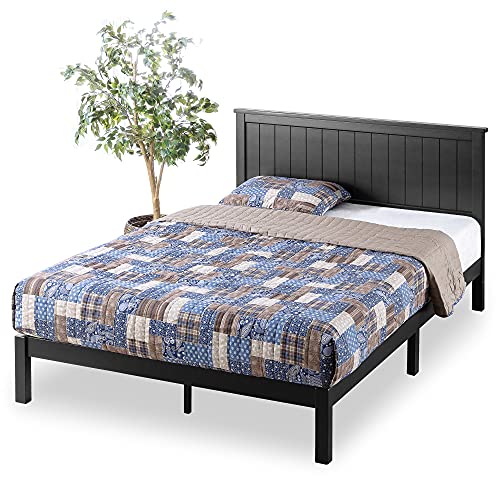 Photo 1 of 841550208771Barcode for Zinus OLB-SWPBHT-12K Santiago Wood Cottage Style Platform Bed with Headboard / No Box Spring Needed / Wood Slat Support Black, King
- missiung small hardware