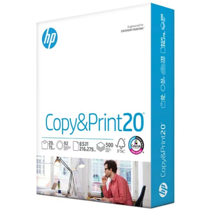 Photo 1 of HP Printer Paper - Copy And Print, 20 lb. 8.5" x 11" 500 Sheets 1 Ream
