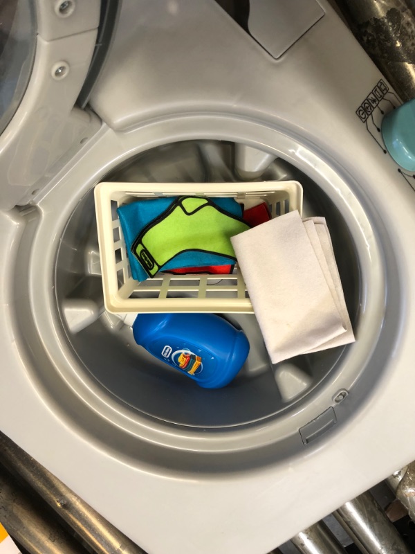 Photo 3 of Little Tikes First Washer Dryer - Realistic Pretend Play Appliance for Kids, Interactive Toy Washing Machine with 11 Laundry Accessories, Unique Toy, Ages 2+