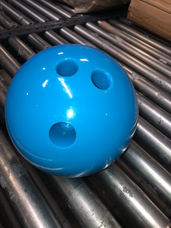 Photo 2 of Champion Sports Plastic Bowling Ball: Rubberized Soft Ball for Training & Kids Games
