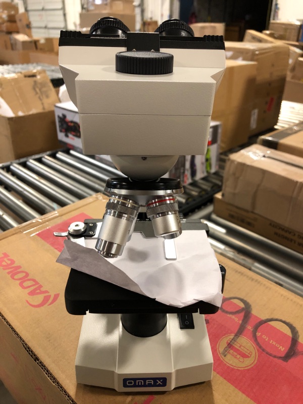 Photo 8 of OMAX - 40X-2500X LED Digital Trinocular Lab Compound Microscope with USB Camera and Mechanical Stage - M83EZ-C03S