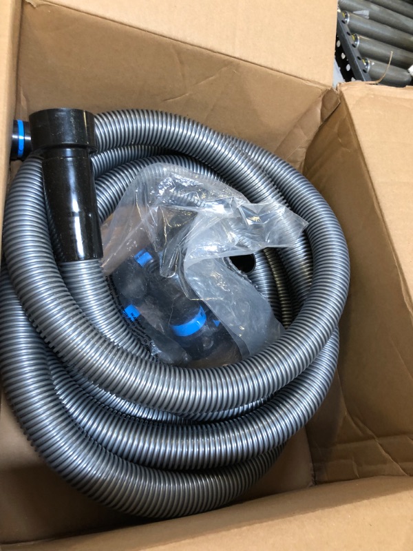 Photo 2 of 16 ft. Hose for Home and Shop Vacuums with Expanded Multi-Brand Power Tool Adapter Set for Dust