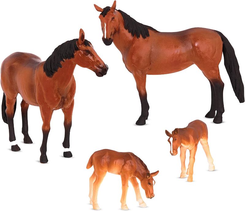 Photo 1 of 
Terra by Battat - Quarter Horse Family - Miniature Toy Horse Family Figurines for Kids 3-Years-Old & Up (4 Pc)