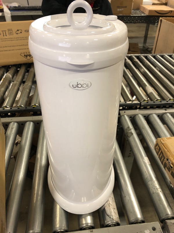 Photo 3 of 
Ubbi Steel Odor Locking, No Special Bag Required Money Saving, Awards-Winning, Modern Design, Registry Must-Have Diaper Pail, White