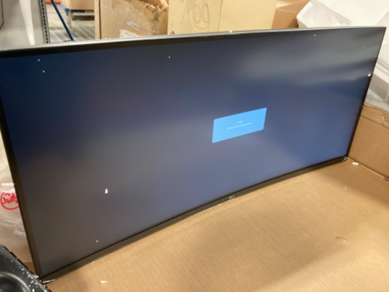 Photo 3 of LG UltraWide QHD 34-Inch Curved Computer Monitor 34WQ73A-B, IPS with HDR 10 Compatibility, Built-In KVM, and USB Type-C, Black Power Delivery : 90W