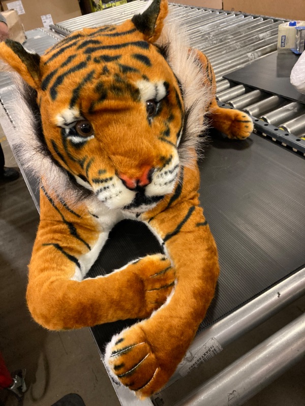 Photo 1 of Melissa & Doug Giant Tiger - Lifelike Stuffed Animal