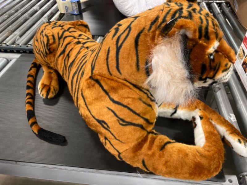 Photo 1 of Melissa & Doug Giant Tiger - Lifelike Stuffed Animal