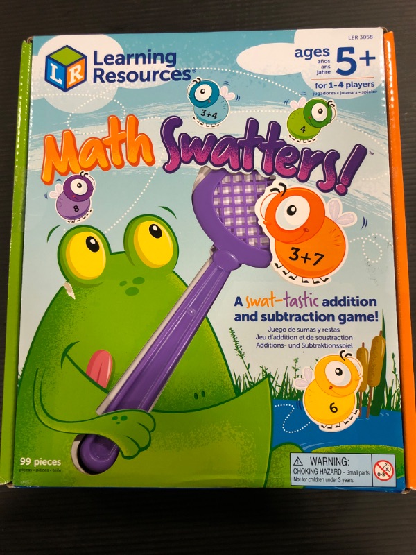 Photo 1 of Learning Resources Mathswatters Addition & Subtraction Game - 99 Pieces, Age 5+ Math Games for Kids, Educational Games, Preschool Math, Kindergartner Learning Games