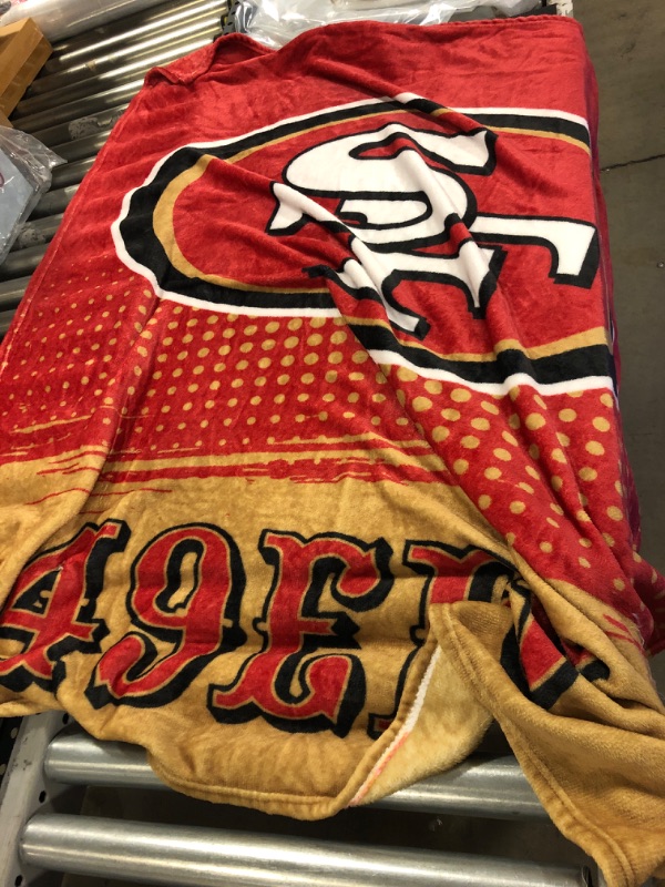 Photo 2 of 49ers blanket - size unknown 