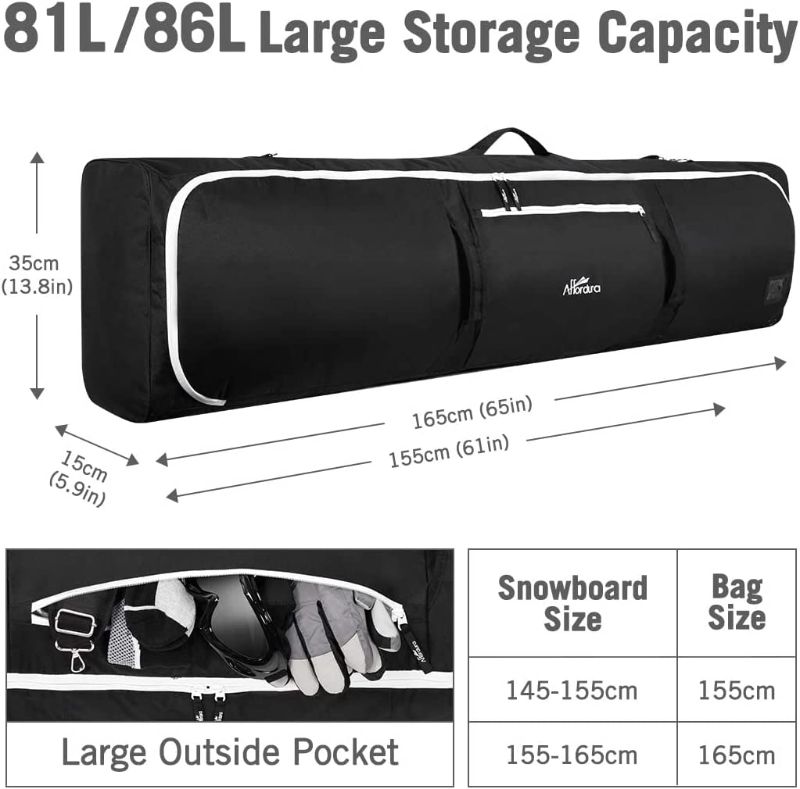 Photo 1 of Affordura Snowboard Bag Fits 2-Piece Ski and Boot Bag Padded Ski Bag 
