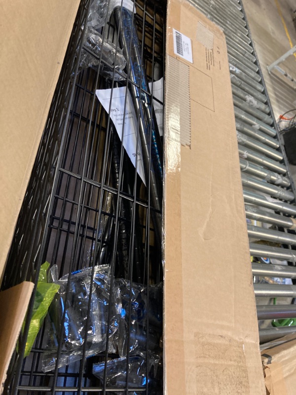 Photo 2 of Amazon Basics 5-Shelf Adjustable, Heavy Duty Storage Shelving Unit (350 lbs loading capacity per shelf), Steel Organizer Wire Rack, Black (36L x 14W x 72H)