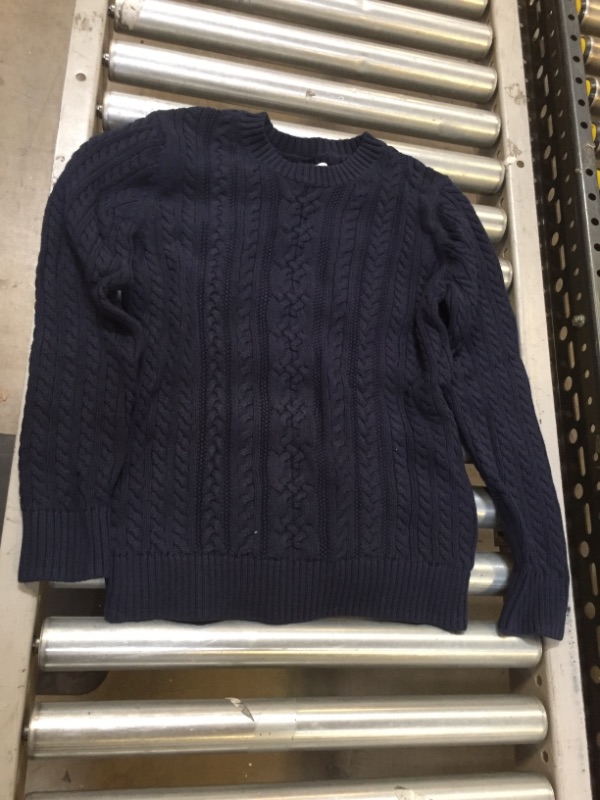 Photo 2 of Amazon Essentials Men's Crewneck Cable Cotton Sweater
