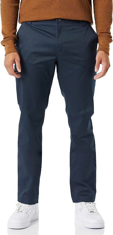 Photo 1 of amazon Essentials Men's Stain & Wrinkle Resistant Straight-Fit Stretch Work Pant SIZE 32W